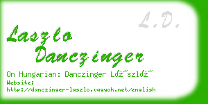 laszlo danczinger business card